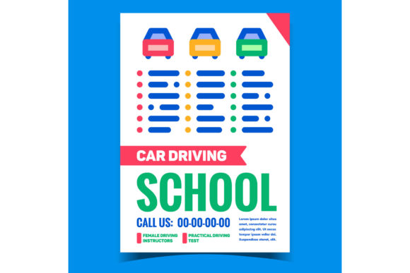 Driving School Promo Banner Design
