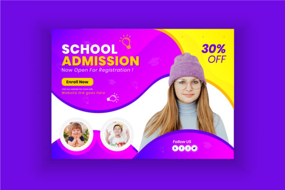 Kids School Admission Flyer Design