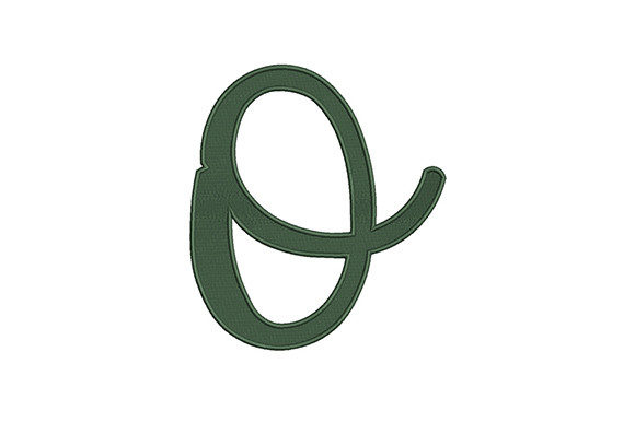 Lower Case Alphabet O: Simple & Versatile Embroidery