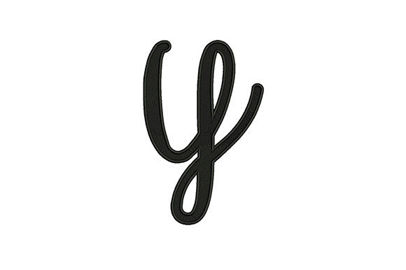 Lower Case Alphabet Y: A Versatile Embroidery Asset