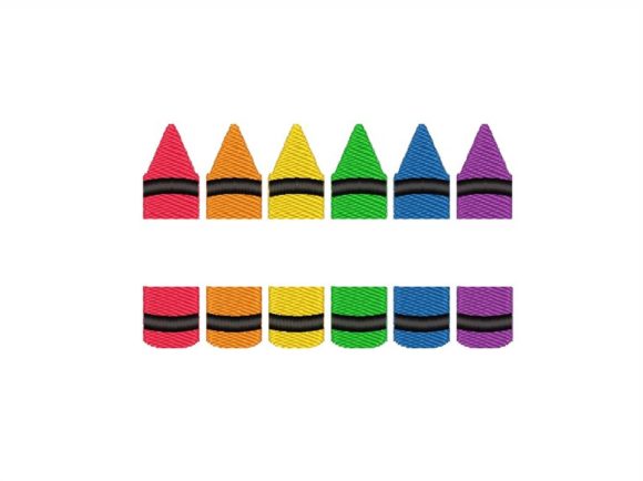 Split Pencils: Elevating Creativity Through Colorful Digital Embroidery