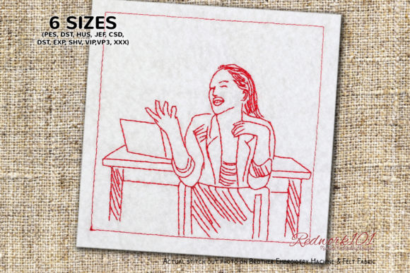 Stitching Appreciation: A Guide to the Teacher in Classroom Redwork Embroidery Design