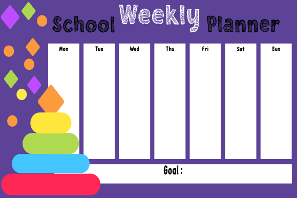 Streamline Learning with Kids School Planner Graphics