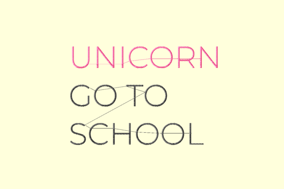 Unicorn Go to School: Revitalizing Wardrobes with Playful Embroidery